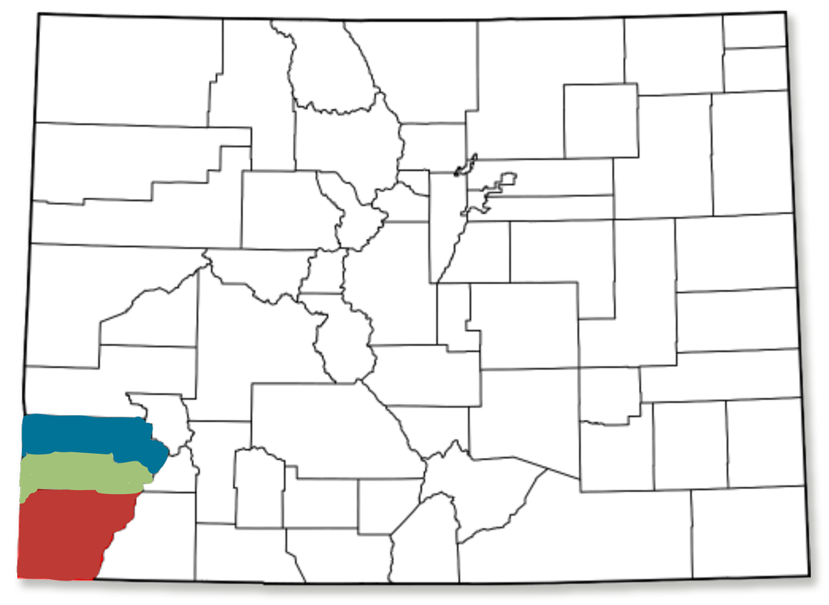 three counties in Colorado